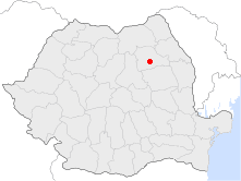 Location of Piatra Neamţ