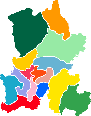 ملف:Subdivisions of Kunming-China.png