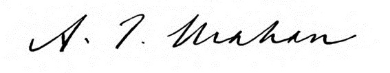 ملف:Signature of Alfred Thayer Mahan.jpg