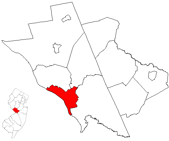ملف:Map of Mercer County highlighting Trenton City.png