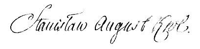 ملف:Signature of Stanisław August Poniatowski.PNG