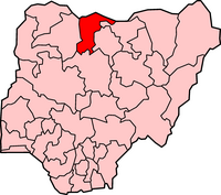 موقع ولاية كاتسينا في نيجيريا