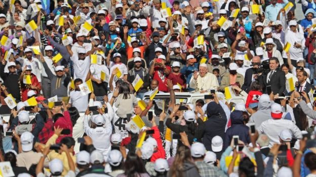 ملف:استقبال البابا فرانسيس في الإمارات، 4 فبراير 2019.jpg