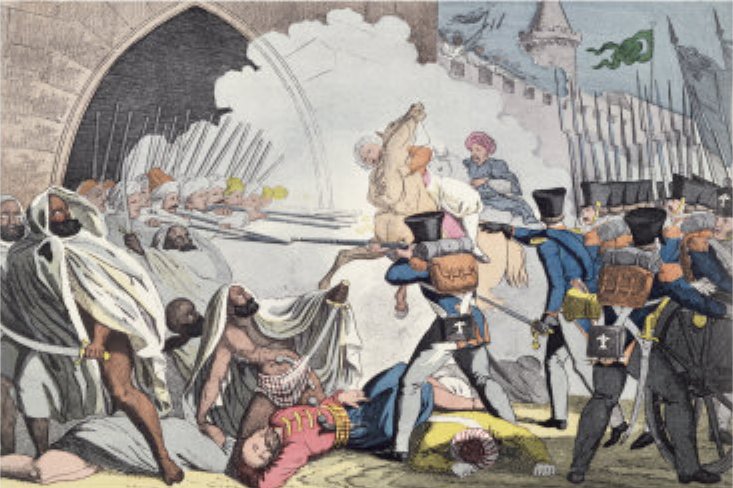 ملف:Fighting at the gates of Algiers 1830.jpg
