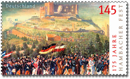 ملف:Sonderbriefmarke-175 Jahre Hambacher Fest.jpg