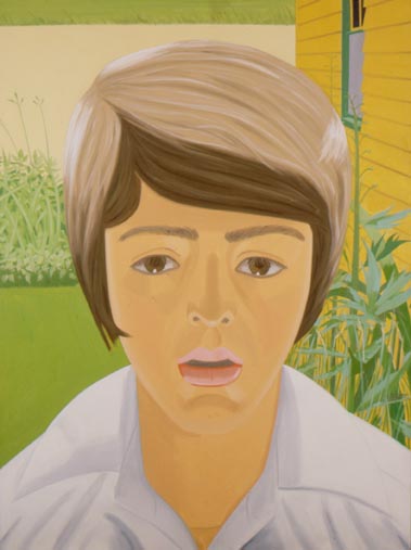 ملف:Alex Katz's 1970 painting of his son 'Vincent with Open Mouth'.jpg