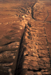 ملف:San Andreas Fault Aerial View.gif