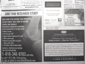 ملف:Clinical trial newspaper advertisements.JPG