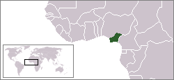 خريطة توضح موقع بيافرا في نيجيريا