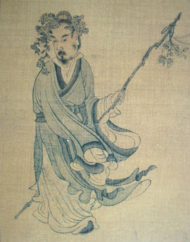 Portrait of تاو چيان بريشة چن هونگ‌شو (1599-1652)