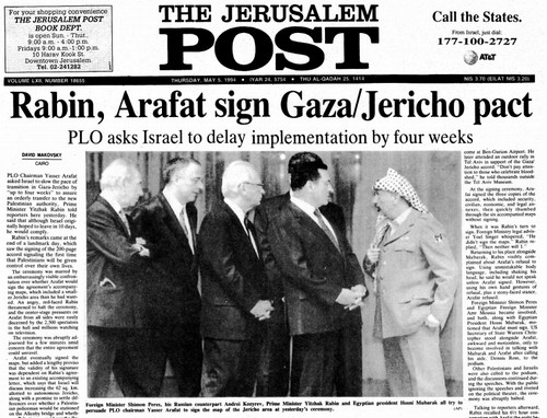 ملف:Gaza-Jericho headline JP 1994-05-04.jpg