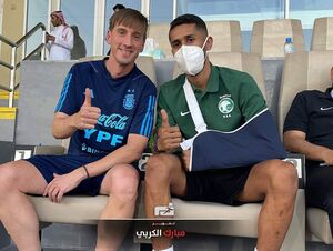 سلمان الفرج، مصاباً قبل كأس العالم بأيام