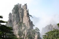 A granite peak at Huangshan, China