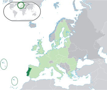 موقع  البرتغال  (green) –   —  [Legend]