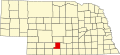 State map highlighting Gosper County