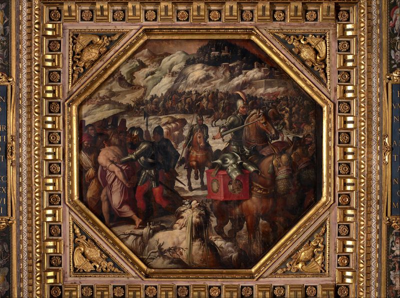 ملف:Giorgio Vasari - Defeat of the Venetians in Casentino - Google Art Project.jpg