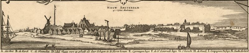 ملف:View of New Amsterdam from the harbor.jpg