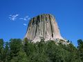 Devils Tower in Wyoming near the Black Hills