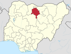 موقع ولاية كانو في نيجريا.