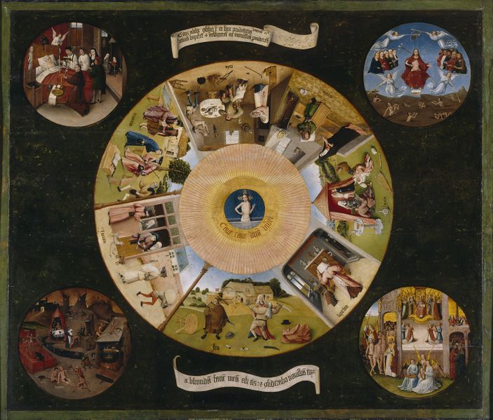 ملف:Hieronymus Bosch- The Seven Deadly Sins and the Four Last Things.JPG
