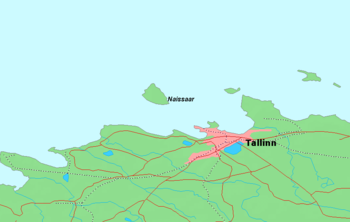 The island of Naissaar close to the Estonian capital of Tallinn.