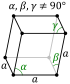 Rhombohedral crystal structure for أنتيمون