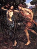 Apollo and Daphne by Waterhouse, 1908
