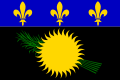 Unofficial flag of Guadeloupe (locally used, black variant)