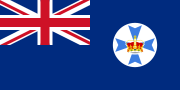 The flag of Queensland, an Australian state