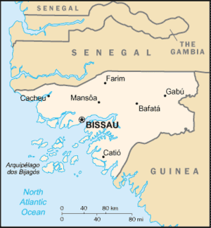 خريطة غينيا بيساو