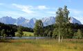 The Schwarzsee lake and Wilder Kaiser mountains as the backdrop
