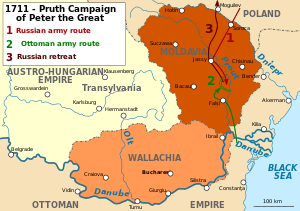 خريطة حملة پروت