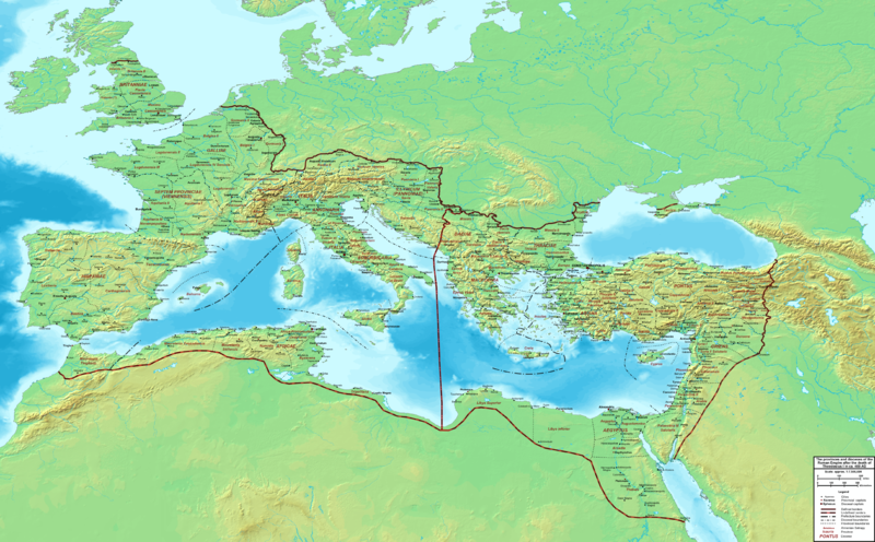 ملف:The Roman Empire ca 400 AD.png