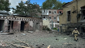 من أضرار القصف الأوكراني على مدينة تگان‌روگ