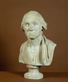 Bust of Washington based on a life mask cast in 1786, National Portrait Gallery
