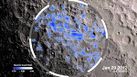 صورة عرضتها ناسا في يونيو 2012 تؤكد وجود ماء-جليد مكشوف على سطح القمر، عـُثـِر عليه في المناطق الظليلة بشكل دائم.
