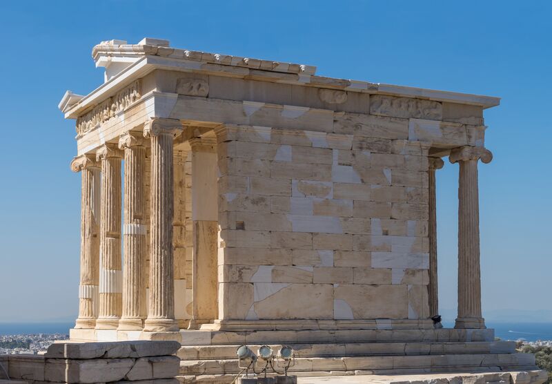 ملف:Temple of Athena Nikè from Propylaea, Acropolis, Athens, Greece.jpg