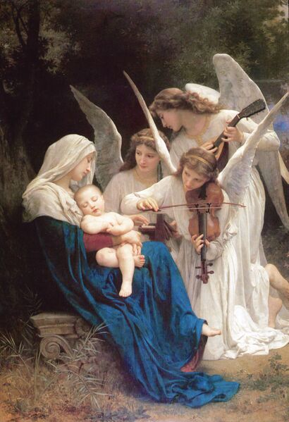 ملف:William-Adolphe Bouguereau (1825-1905) - Song of the Angels (1881).jpg