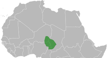 Bornu Empire extent c.1750