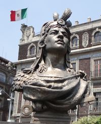 Bust of Cuauhtémoc (Zócalo, Mexico City).jpg