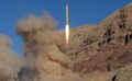 إطلاق صاروخ قدر H الإيراني خلال مناورات إقتدار الولاية