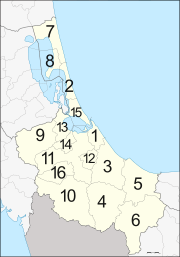 خريطة المقاطعات