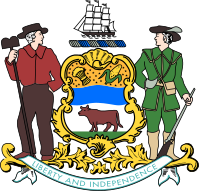 ملف:Coat of arms of Delaware.svg