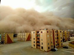 Sand storm in Djelfa