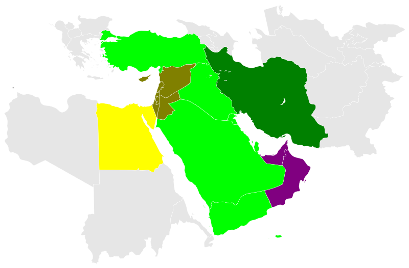 ملف:Time Zones of the Middle East.svg