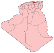 موقع بجاية في الجزائر