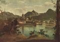 مدينة وبحيرة كومو، بريشة جان-باتيست كامي كورو، 1834.