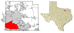 Location within Collin County