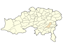 Location of Arris within Batna wilaya