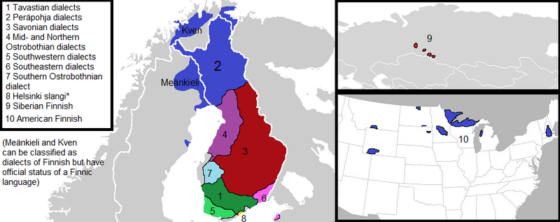 ملف:Dialects of Finnish.png